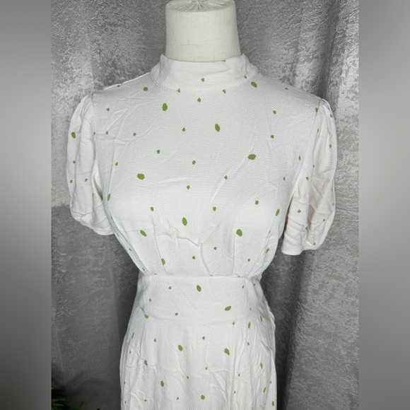 NWT Free People Abbie Reversible Fit & Flare Mini Dress Ivory Sz 2 - Picture 5 of 14